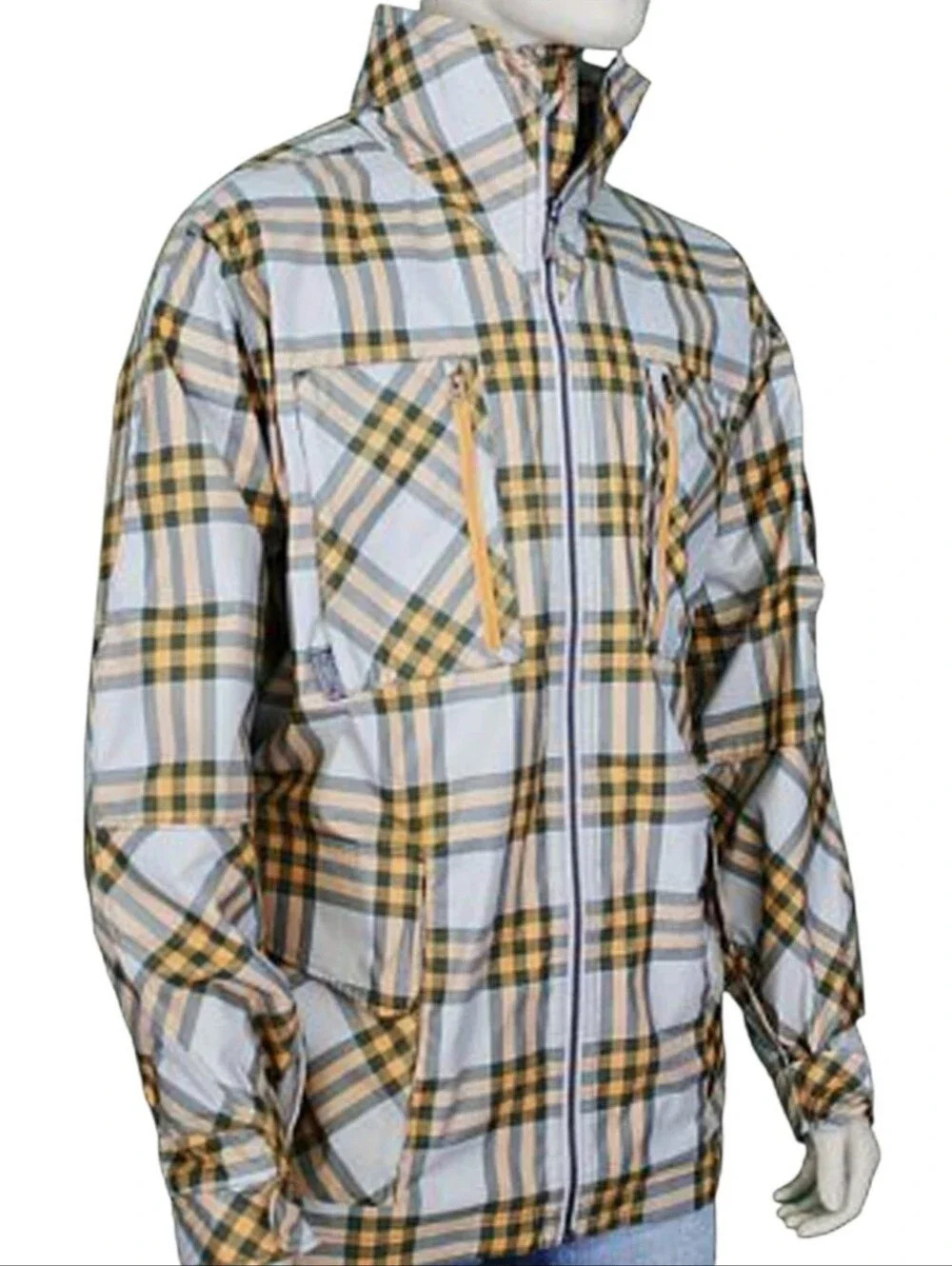 Nike Air Jordan Classic Cut Prowler Plaid Wind Break Jacket Size L